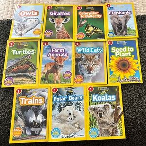 National Geographic Kids Animal and Nature Book Set - Like New